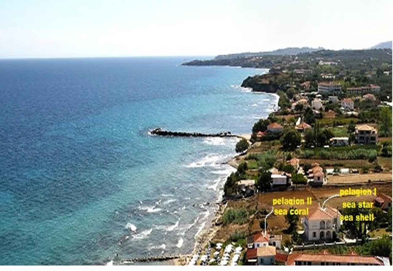 Pelagion II Sea Coral - Beachfront Holiday Home Kypseli Luaran gambar
